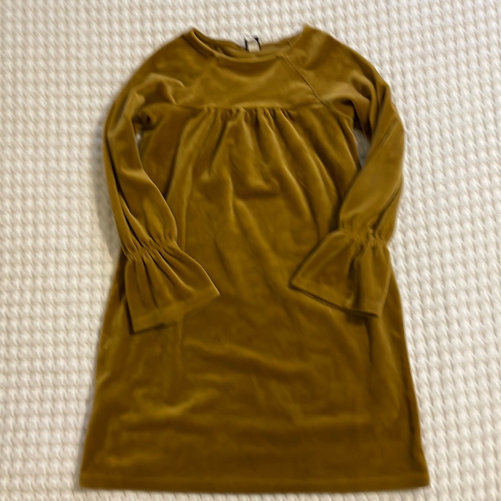 Tea Collection Velour Bell Sleeve Dress